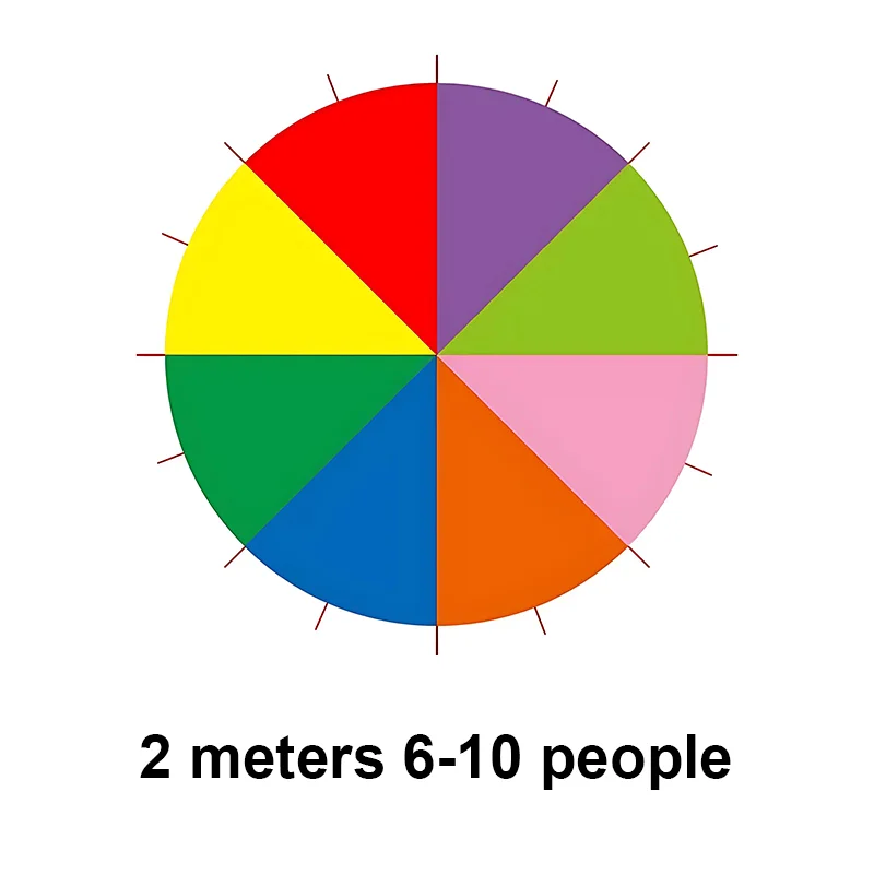 1M/2M/3.6M/5M/6M Rainbow Parachute Toy