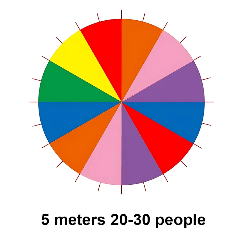 1M/2M/3.6M/5M/6M Rainbow Parachute Toy