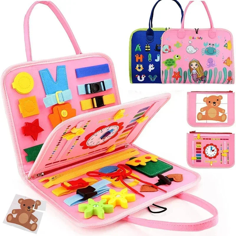 Montessori Sensory Busy Book