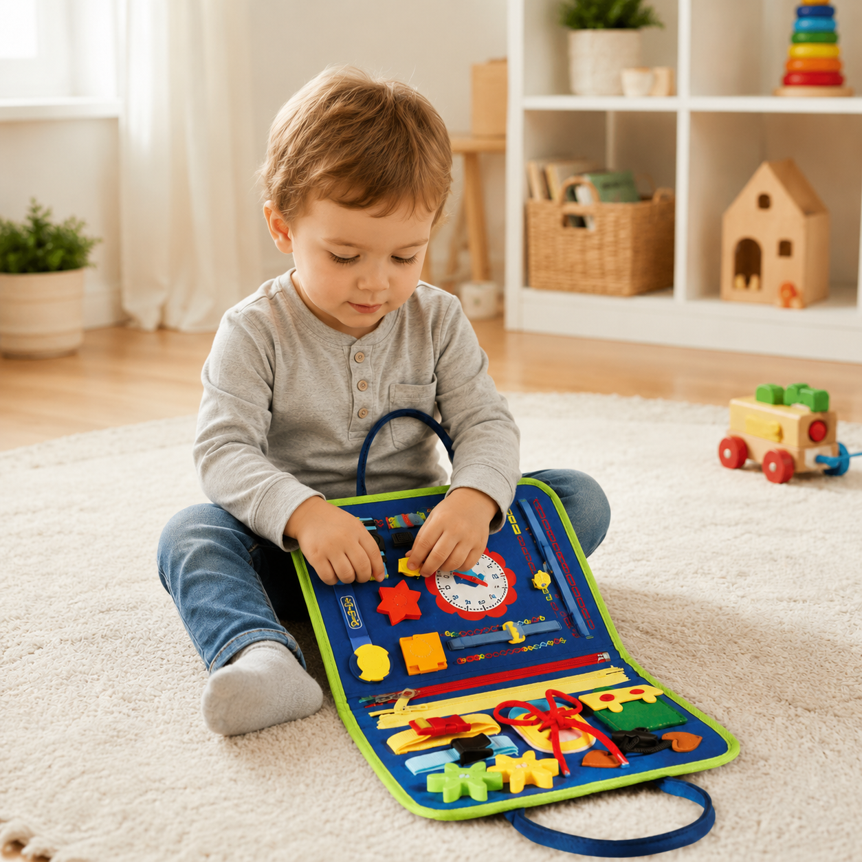 Montessori Sensory Busy Book