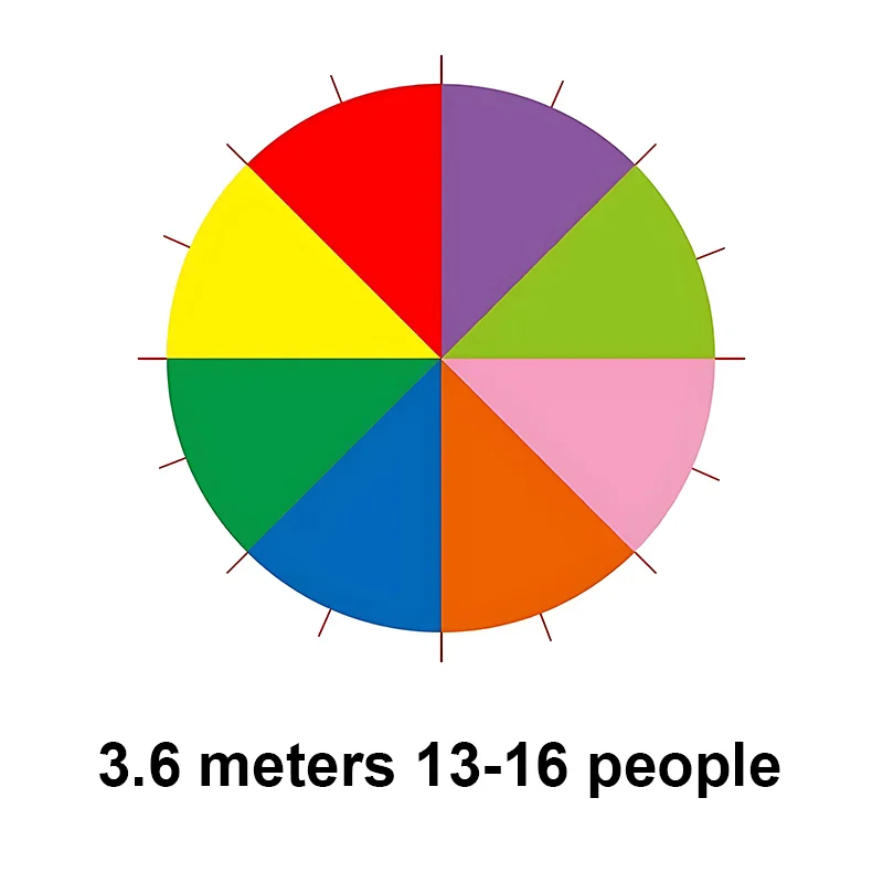 1M/2M/3.6M/5M/6M Rainbow Parachute Toy