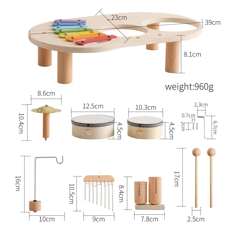 Montessori Wooden Musical Xylophone Toy