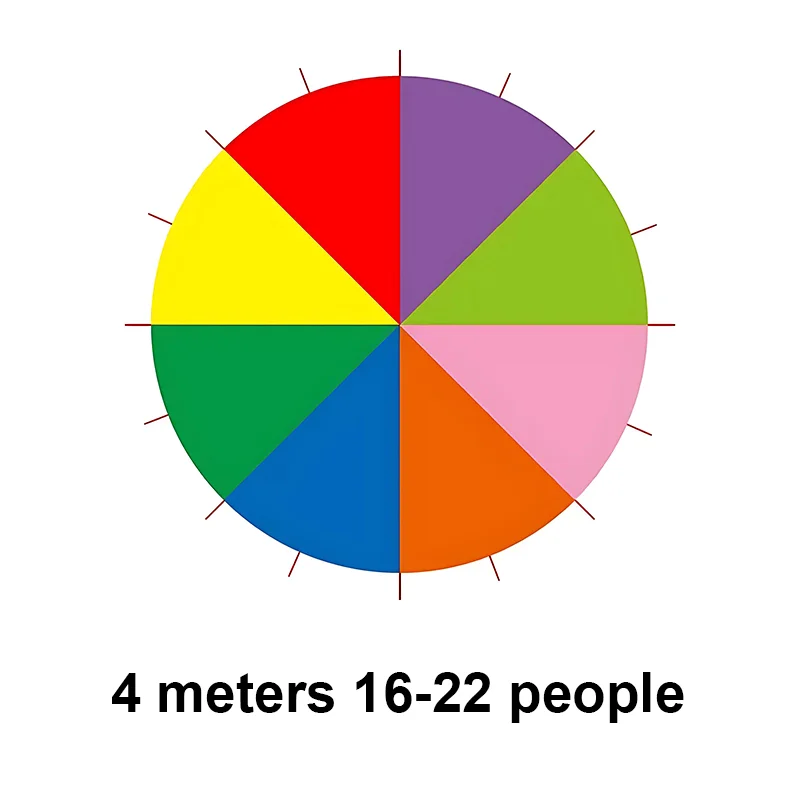 1M/2M/3.6M/5M/6M Rainbow Parachute Toy