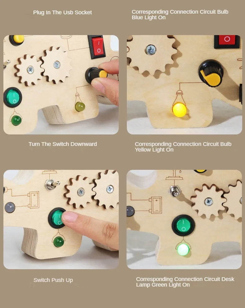 Montessori LED Busy Board
