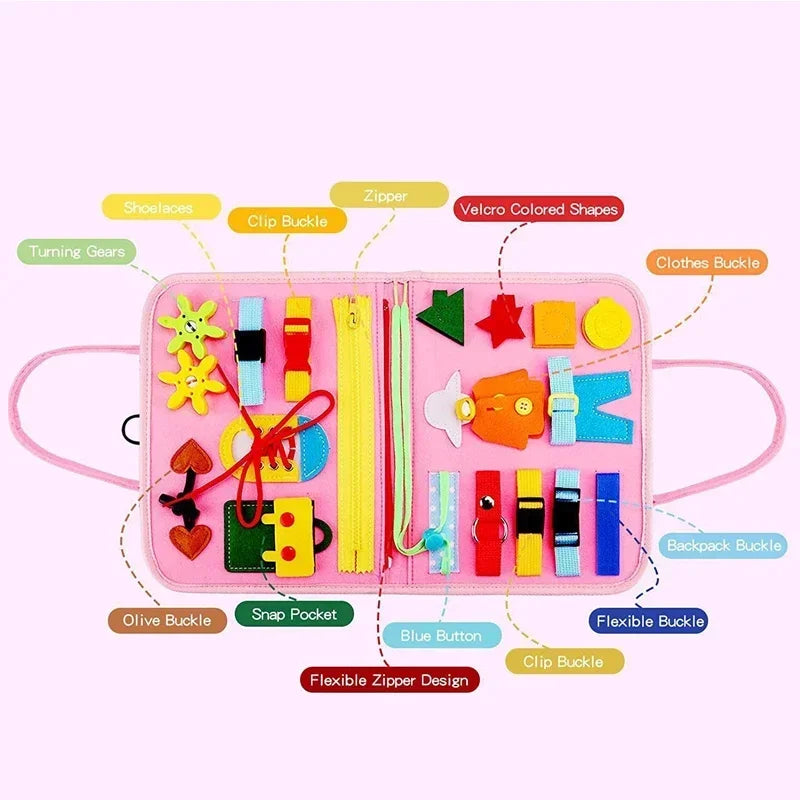 Montessori Sensory Busy Book