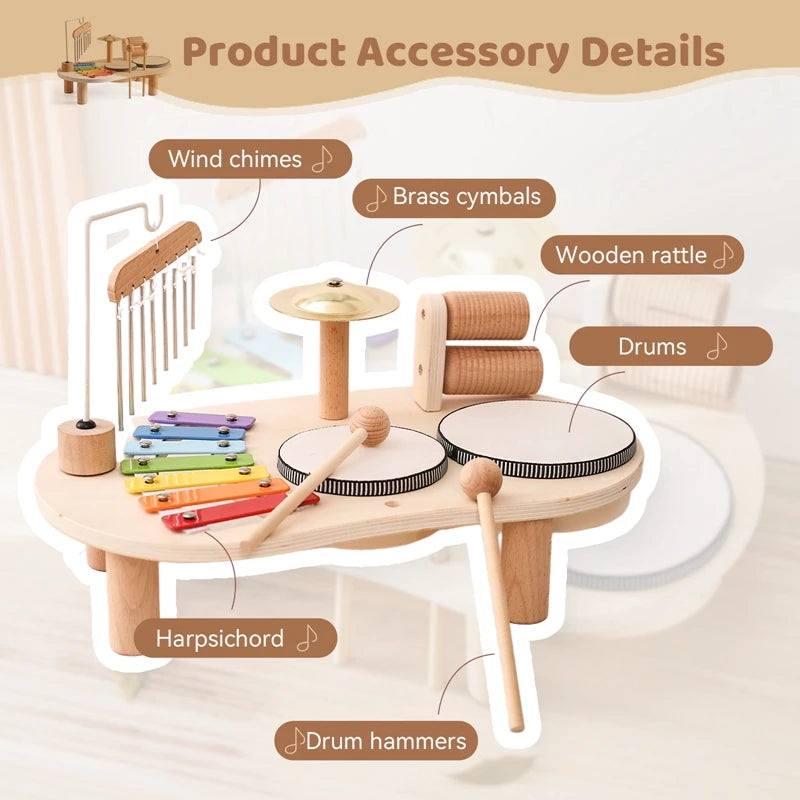 Montessori Wooden Musical Xylophone Toy