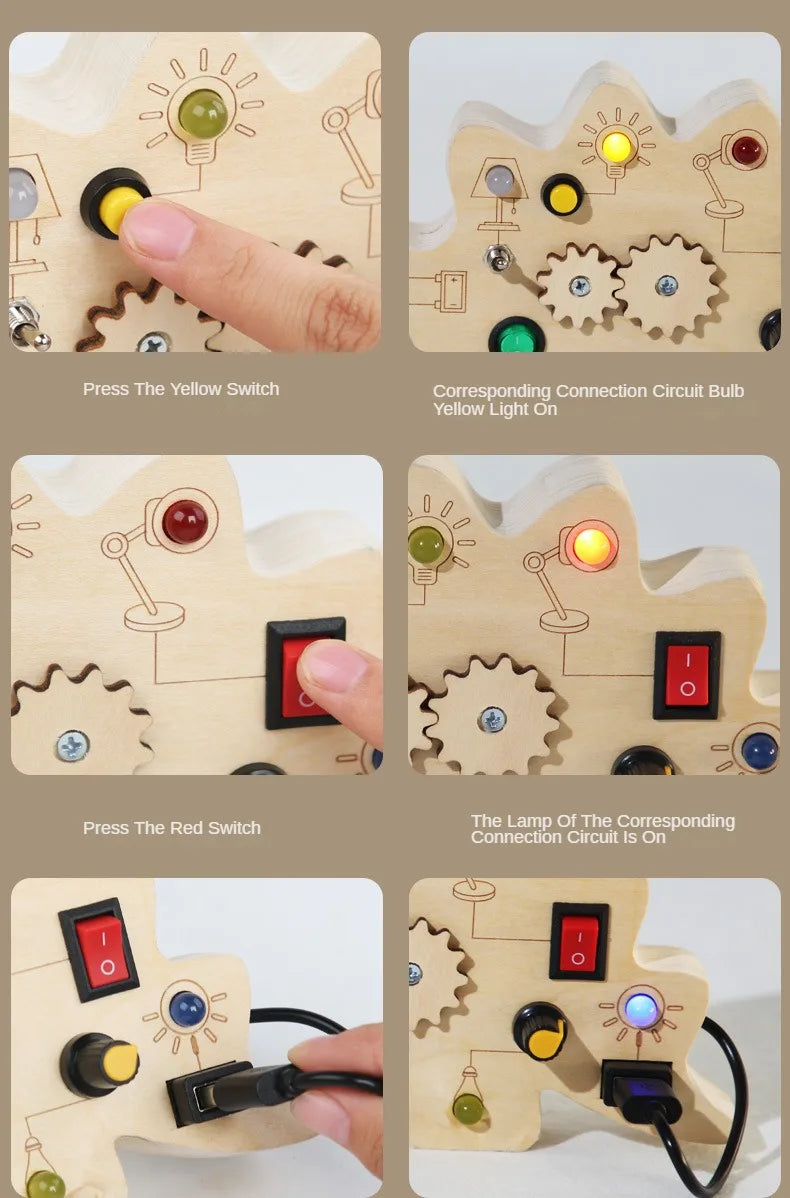 Montessori LED Busy Board